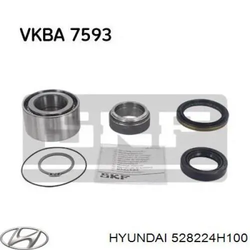 Compre 528224H100 Hyundai/Kia Anel de travagem de rolamento do semieixo traseiro
