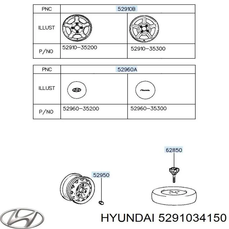 Discos de roda de aleação ligeira (de aleação ligeira, de titânio) Hyundai Sonata III 