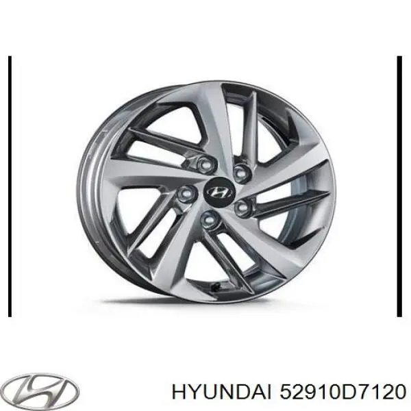 Discos de roda de aleação ligeira (de aleação ligeira, de titânio) Hyundai Tucson III TL
