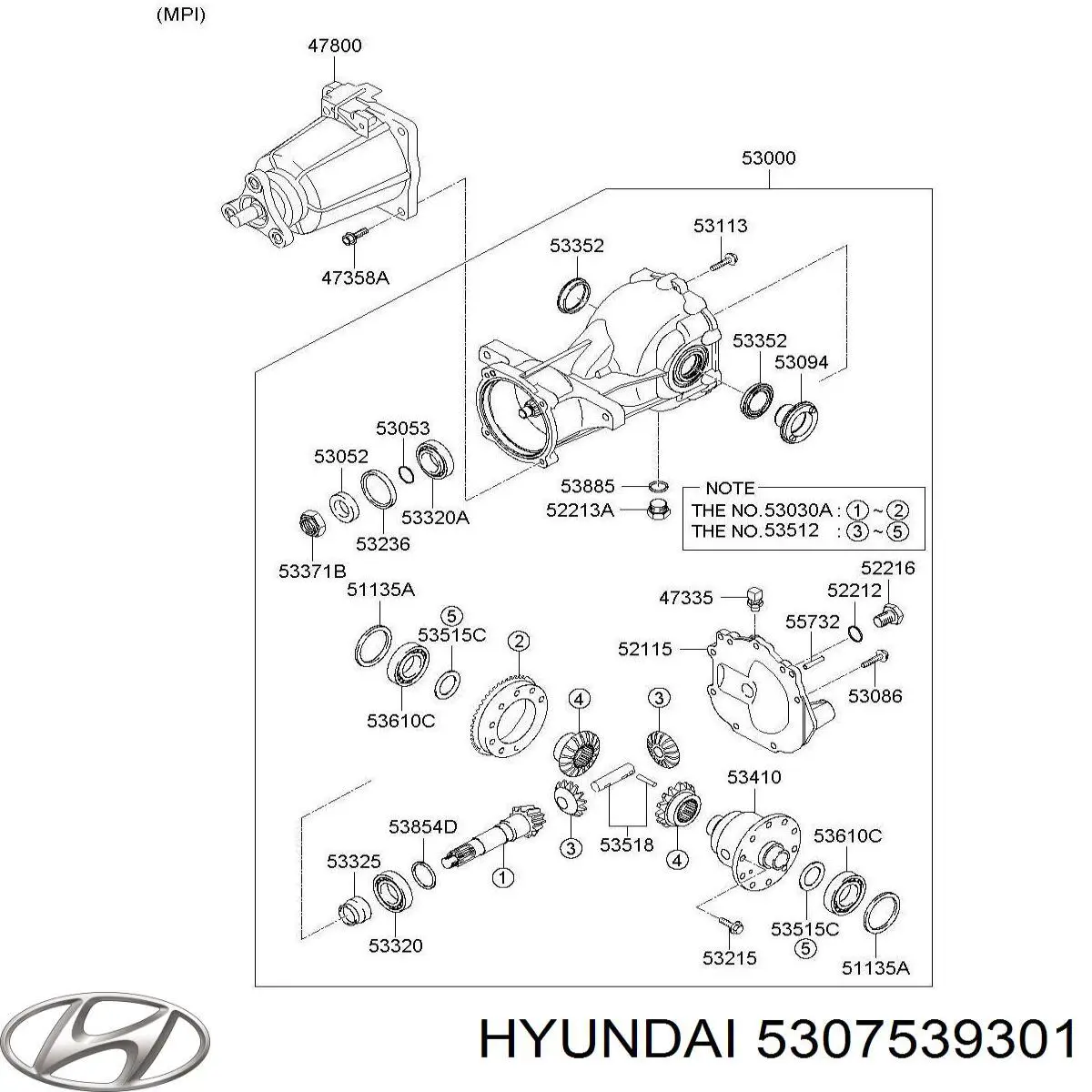  Hyundai/Kia 5307539301 preço, a partir de 91,54 USD