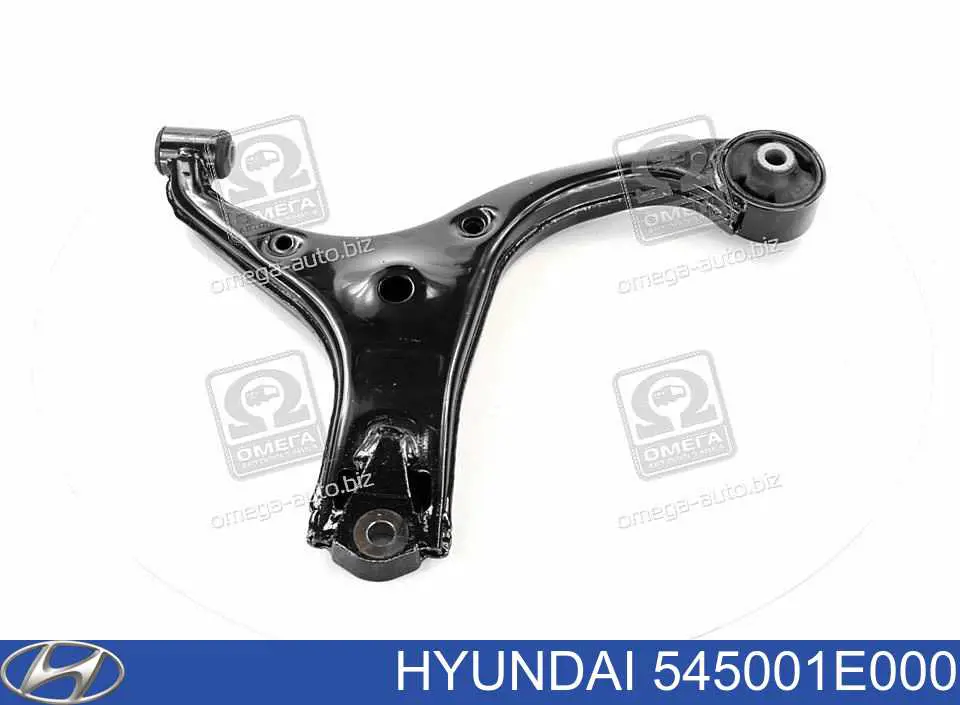545001E000 Hyundai/Kia Braço oscilante inferior esquerdo de suspensão dianteira
