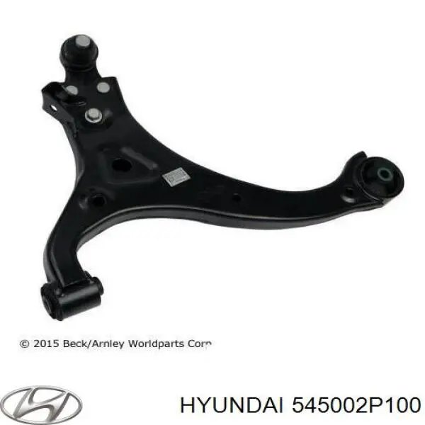 Compre 545002P100 Hyundai/Kia Braço oscilante inferior esquerdo de suspensão dianteira
