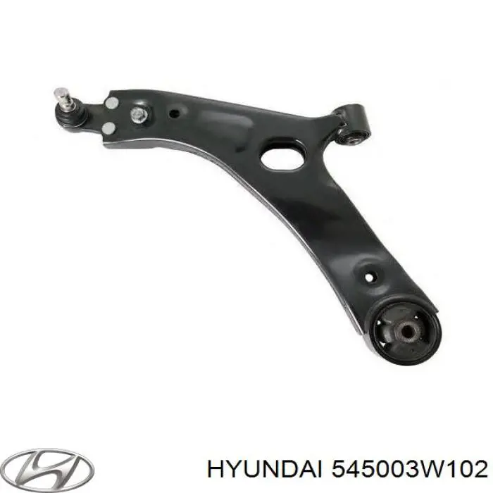 545003W102 Hyundai/Kia Braço oscilante inferior esquerdo de suspensão dianteira