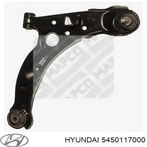Braço oscilante inferior direito de suspensão dianteira Hyundai/Kia 5450117000 preço, a partir de 77,34 USD