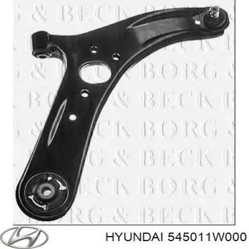Braço oscilante inferior direito de suspensão dianteira Hyundai/Kia 545011W000 preço, a partir de 52,37 USD