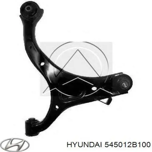 545012B100 Hyundai/Kia Braço oscilante inferior direito de suspensão dianteira