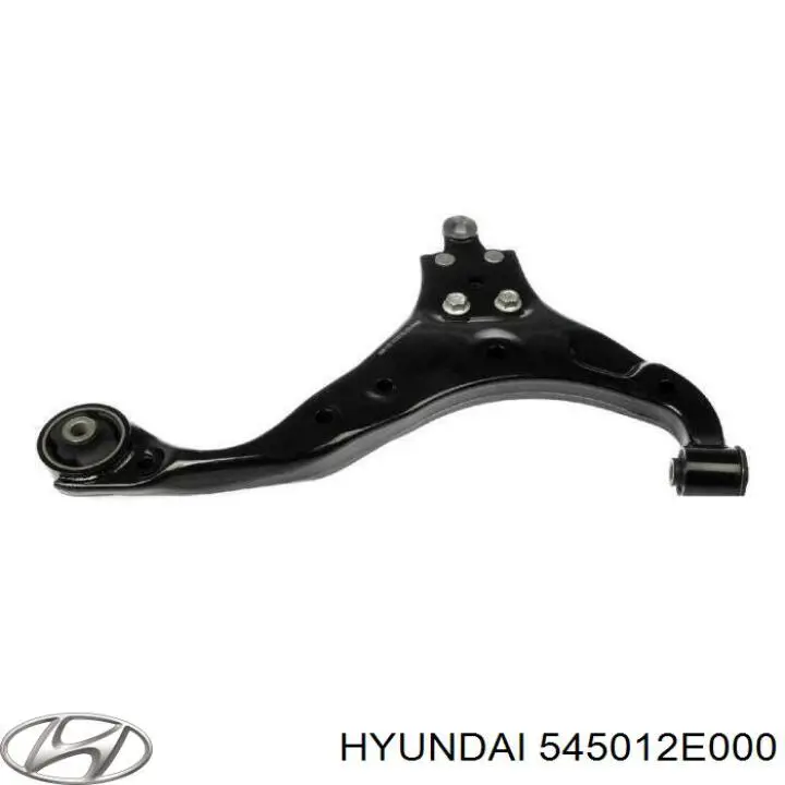 545012E000 Hyundai/Kia Braço oscilante inferior direito de suspensão dianteira