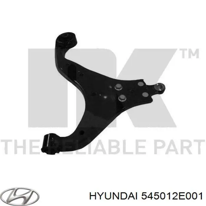 Compre 545012E001 Hyundai/Kia Braço oscilante inferior direito de suspensão dianteira