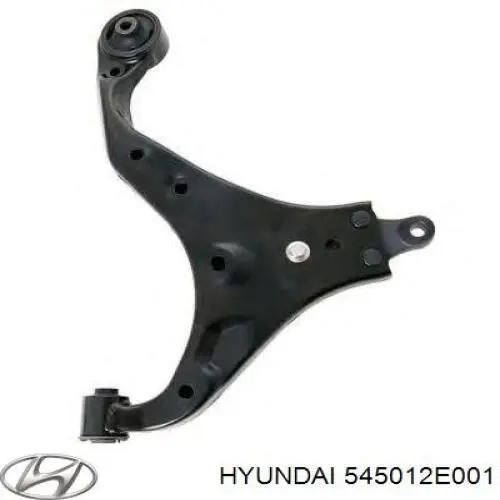 545012E001 Hyundai/Kia Braço oscilante inferior direito de suspensão dianteira
