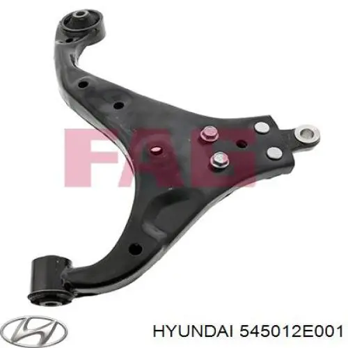 Braço oscilante inferior direito de suspensão dianteira Hyundai/Kia 545012E001 preço, a partir de 107,69 USD