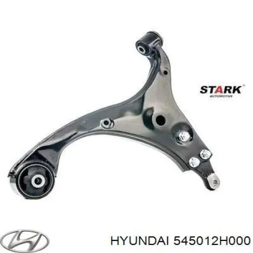 Braço oscilante inferior direito de suspensão dianteira Hyundai/Kia 545012H000 preço, a partir de 83,43 USD