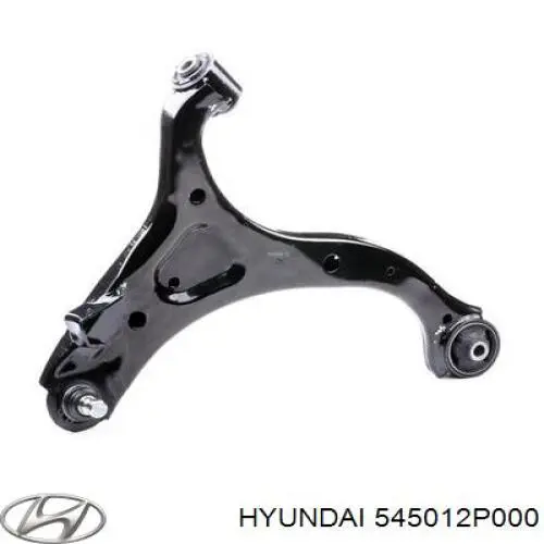 545012P000 Hyundai/Kia Braço oscilante inferior direito de suspensão dianteira