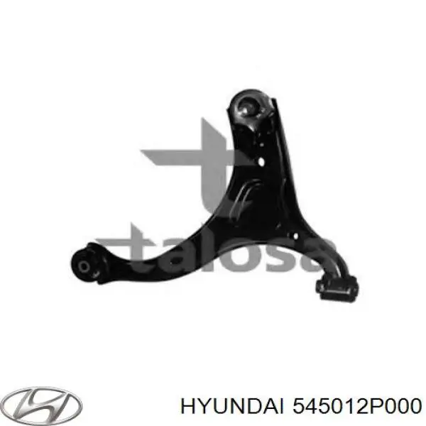 Braço oscilante inferior direito de suspensão dianteira Hyundai/Kia 545012P000 preço, a partir de 69,18 USD