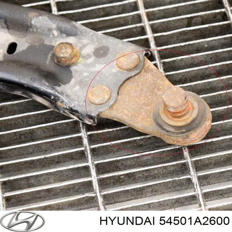 Compre 54501A2600 Hyundai/Kia Braço oscilante inferior direito de suspensão dianteira