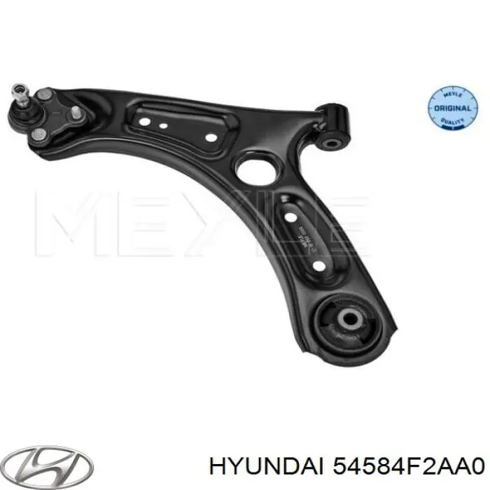 54584F2AA0 Hyundai/Kia Bloco silencioso dianteiro do braço oscilante inferior