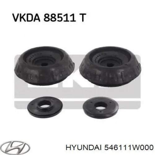 546111W000 Hyundai/Kia Suporte de amortecedor dianteiro