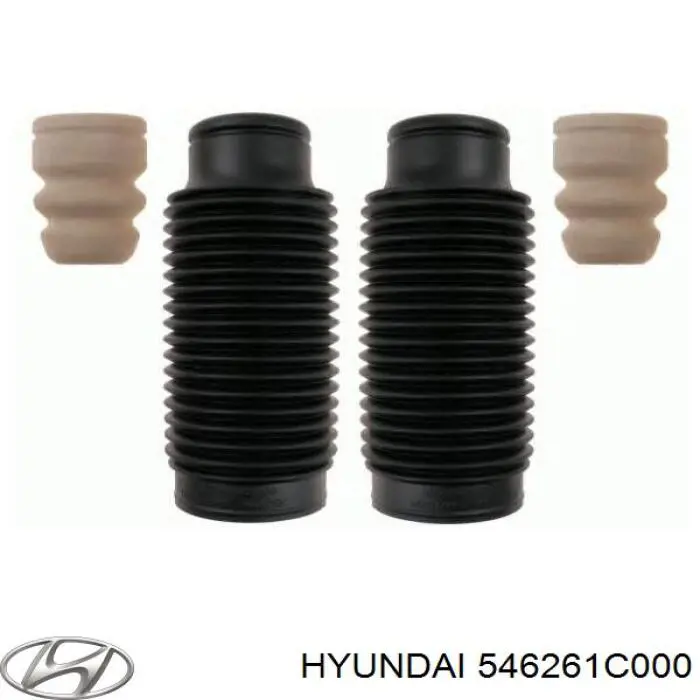 546261C000 Hyundai/Kia Pára-choque (grade de proteção) de amortecedor dianteiro