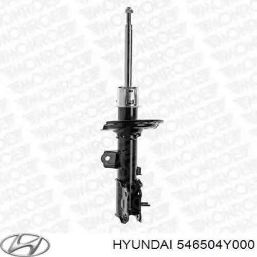 546504Y000 Hyundai/Kia Amortecedor dianteiro esquerdo