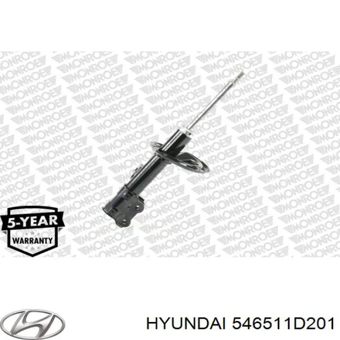 Compre 546511D201 Hyundai/Kia Amortecedor dianteiro esquerdo