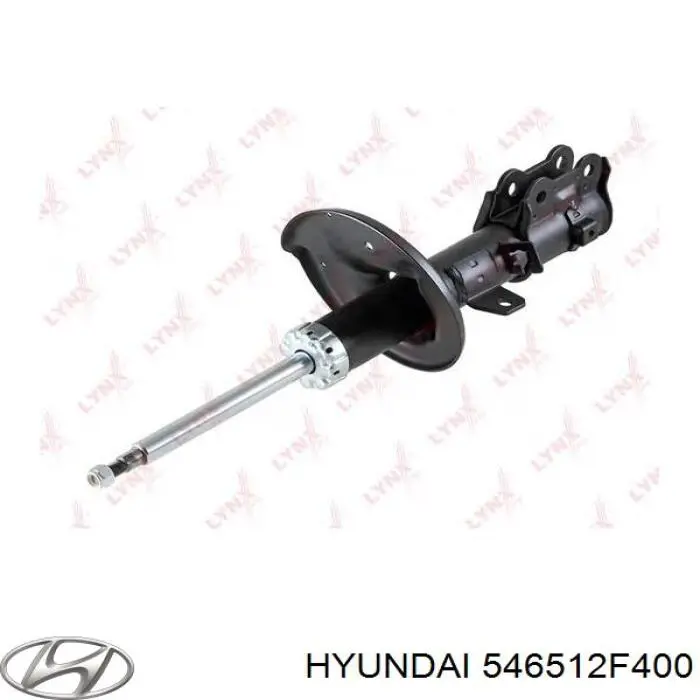 546512F400 Hyundai/Kia Amortecedor dianteiro esquerdo