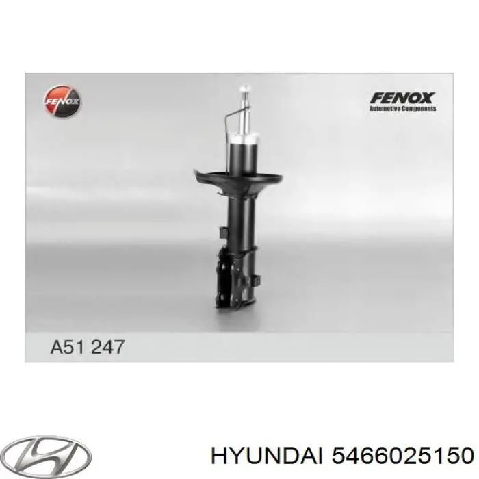 Amortecedor dianteiro direito Hyundai/Kia 5466025150 preço, a partir de 69,34 USD