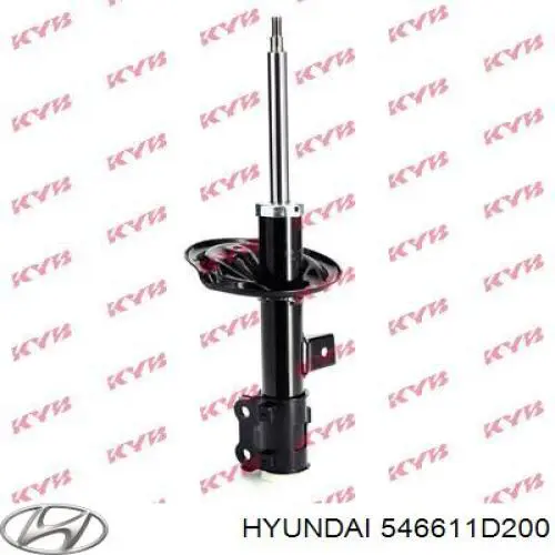 546611D200 Hyundai/Kia Amortecedor dianteiro direito