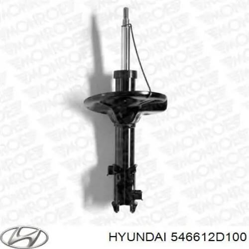 Compre 546612D100 Hyundai/Kia Amortecedor dianteiro direito