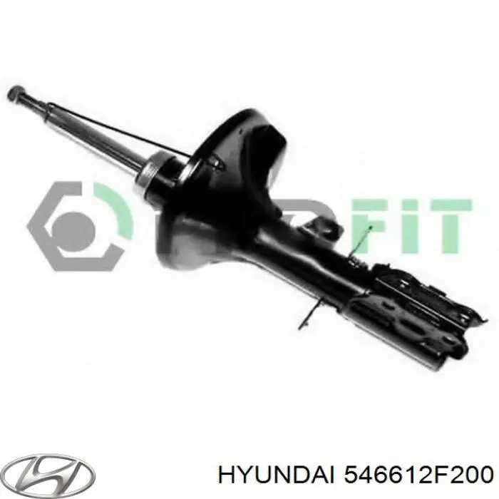 Compre 546612F200 Hyundai/Kia Amortecedor dianteiro direito