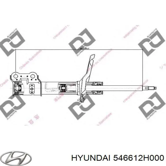 Compre 546612H000 Hyundai/Kia Amortecedor dianteiro direito