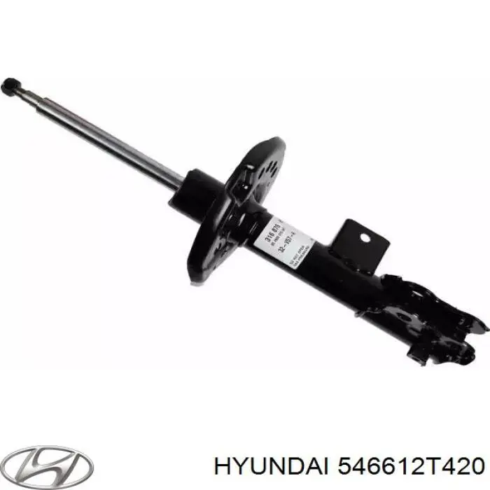 546612T420 Hyundai/Kia Amortecedor dianteiro direito