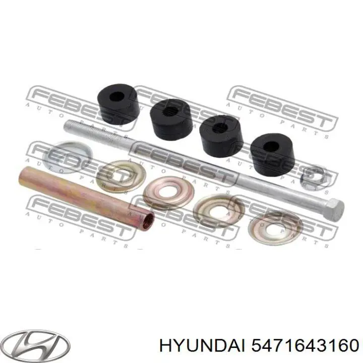 Bucha de suporte dianteiro de estabilizador Hyundai/Kia 5471643160 preço, a partir de 1,02 USD