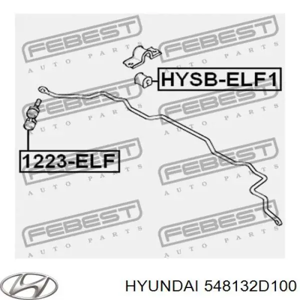 Bucha de estabilizador dianteiro Hyundai/Kia 548132D100 preço, a partir de 6,82 USD