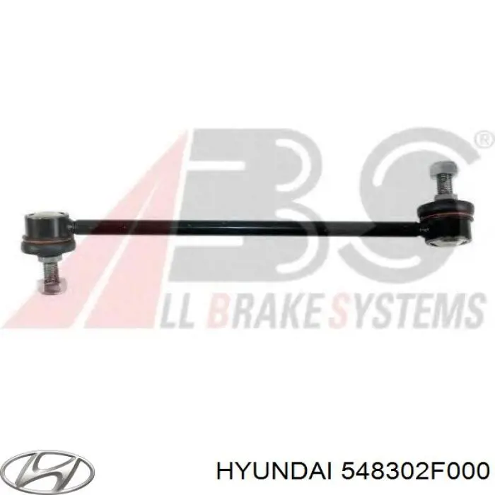 548302F000 Hyundai/Kia Montante esquerdo de estabilizador dianteiro