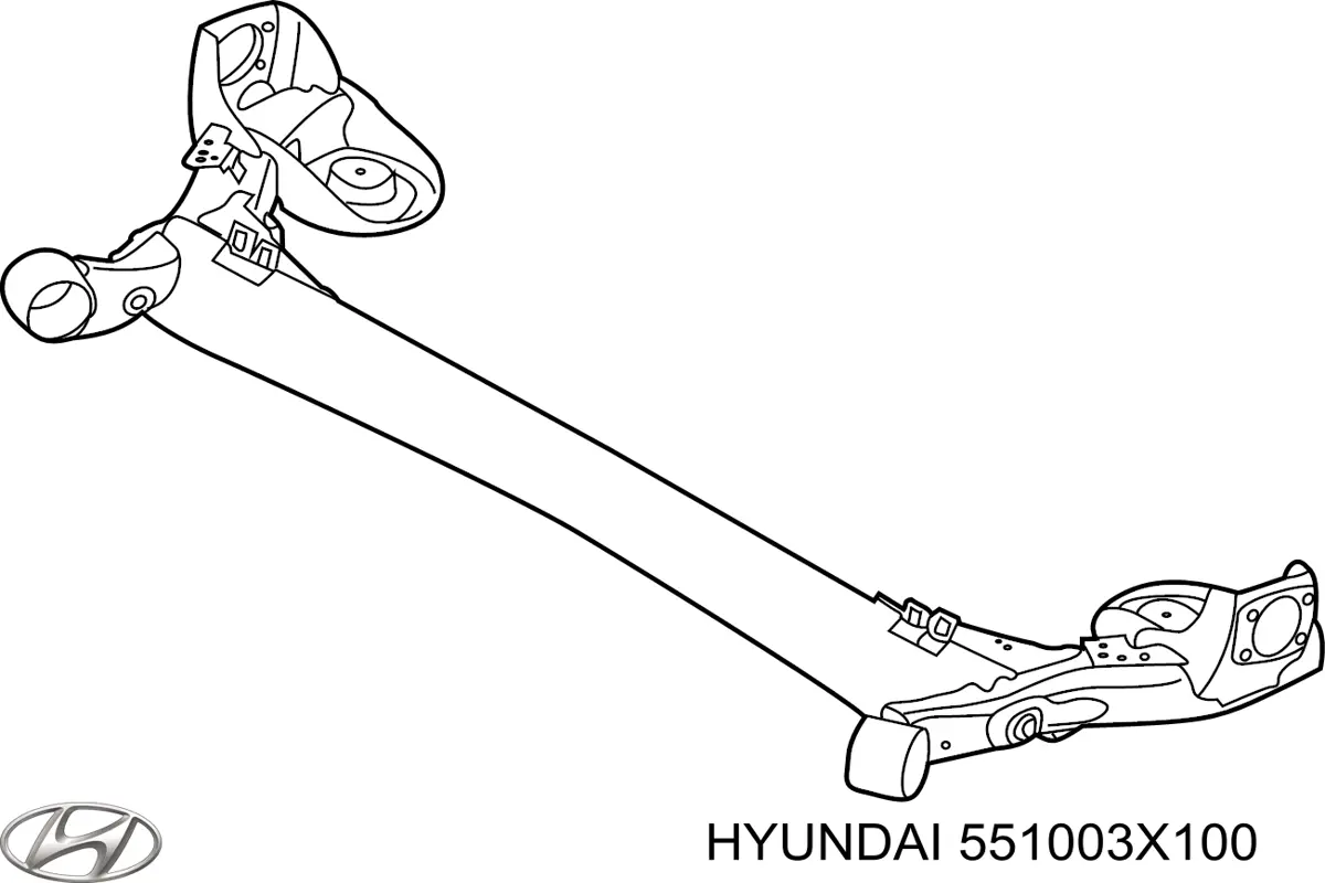 Viga de suspensão traseira (plataforma veicular) Hyundai/Kia 551003X100 preço, a partir de 241,01 USD