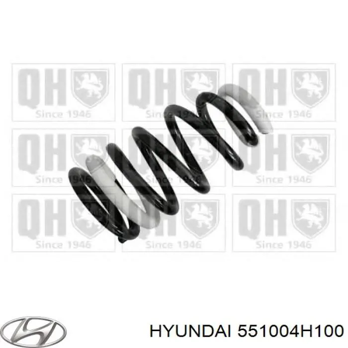 Mola traseira 551004H100 Hyundai/Kia