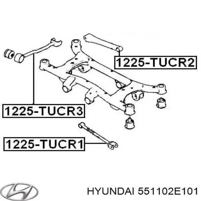 Barra longitudinal de suspensão traseira Hyundai/Kia 551102E101 preço, a partir de 46,49 USD