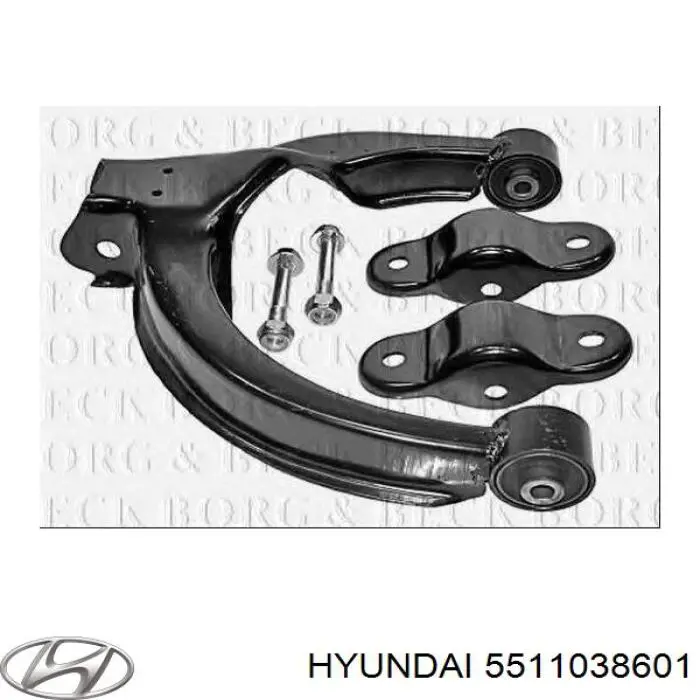 Braço oscilante superior esquerdo de suspensão traseira Hyundai/Kia 5511038601 preço, a partir de 54,48 USD