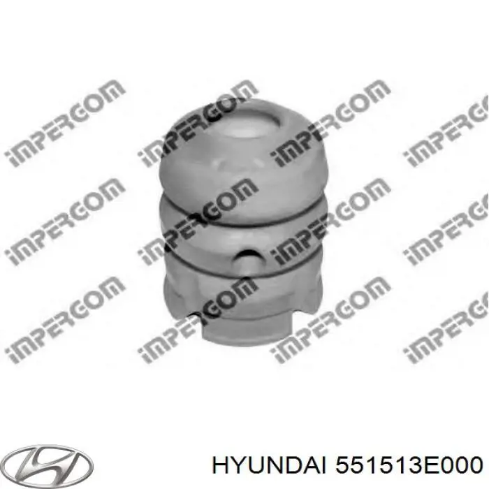 Compre 551513E000 Hyundai/Kia Pára-choque (grade de proteção) de amortecedor traseiro