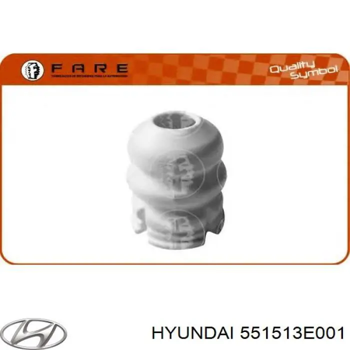 Compre 551513E001 Hyundai/Kia Pára-choque (grade de proteção) de amortecedor traseiro