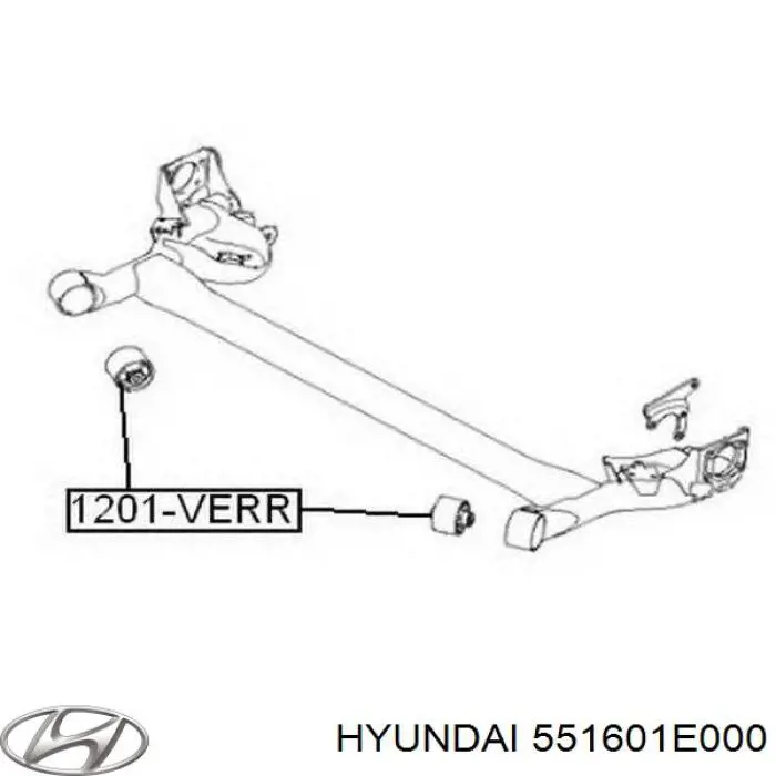 Compre 551601E000 Hyundai/Kia Bloco silencioso de viga traseira (de plataforma veicular)