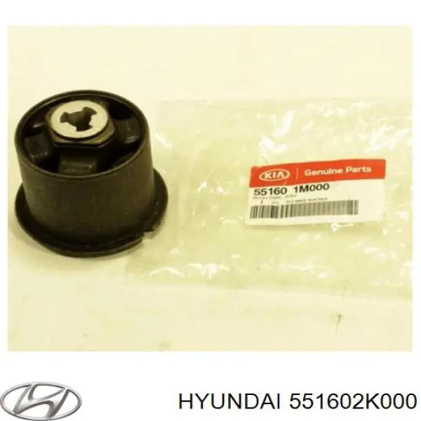 Compre 551602K000 Hyundai/Kia Bloco silencioso de viga traseira (de plataforma veicular)