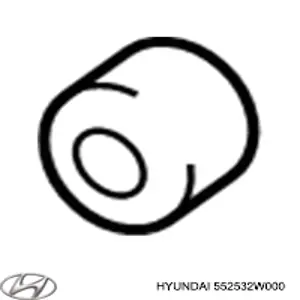 Bloco silencioso da barra Panhard (de suspensão traseira) 552532W000 Hyundai/Kia