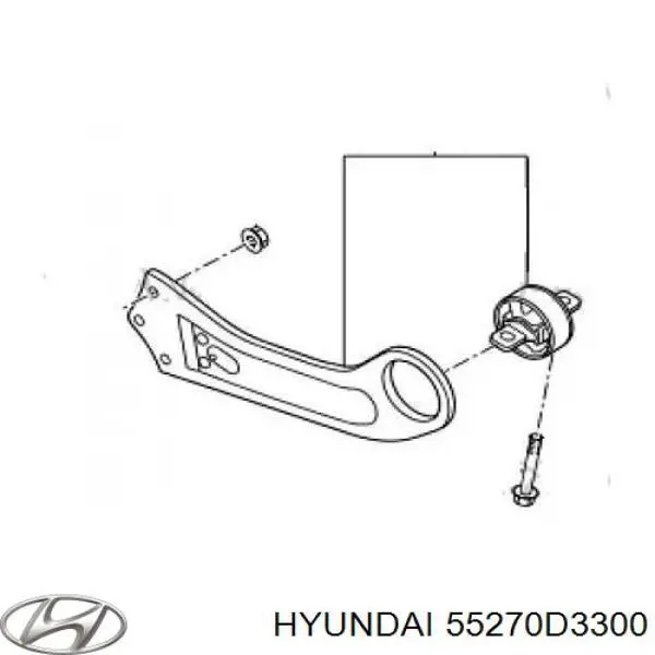 Braço oscilante (tração) longitudinal inferior esquerdo de suspensão traseira Hyundai/Kia 55270D3300 preço, a partir de 64,10 USD