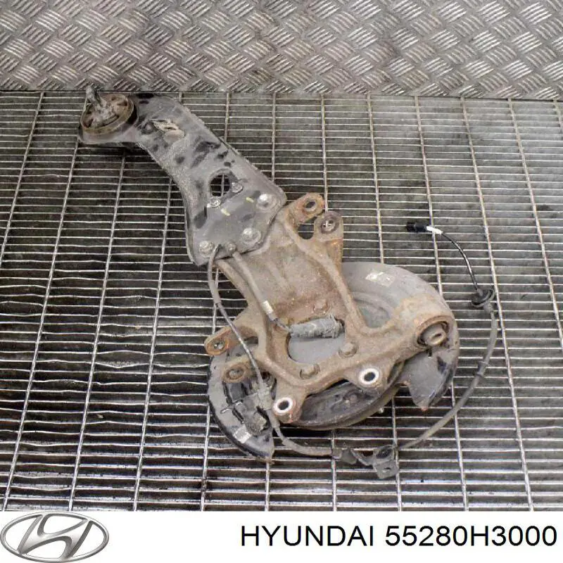 55280H3000 Hyundai/Kia Braço oscilante (tração) longitudinal inferior direito de suspensão traseira