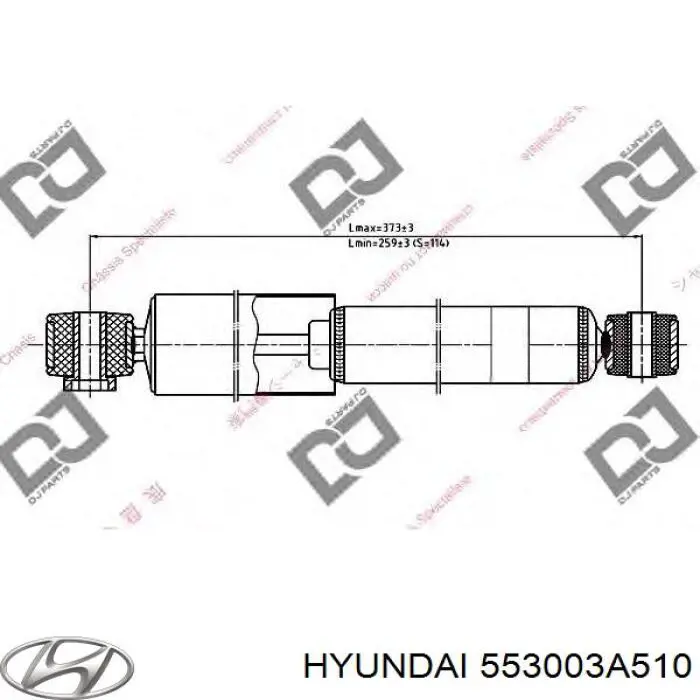 Amortecedor traseiro Hyundai/Kia 553003A510 preço, a partir de 45,97 USD