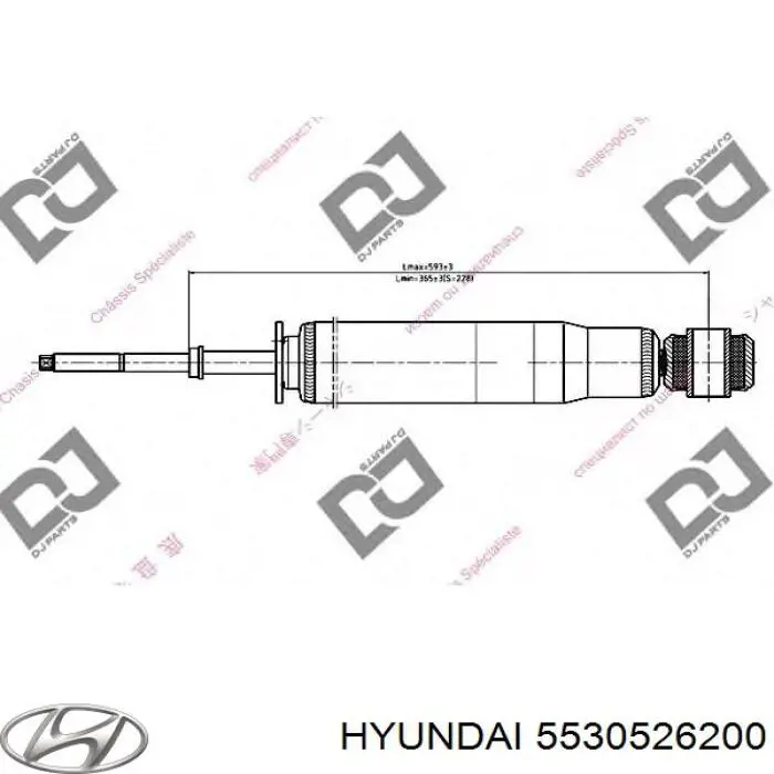 Amortecedor traseiro Hyundai/Kia 5530526200 preço, a partir de 48,13 USD
