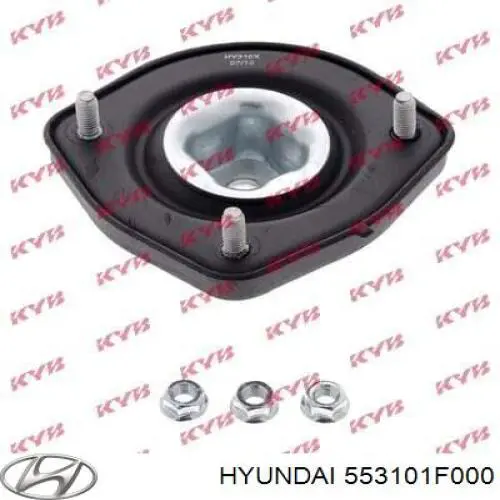 553101F000 Hyundai/Kia Suporte de amortecedor traseiro esquerdo