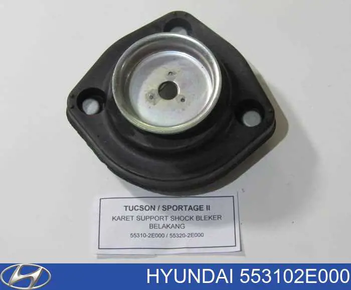 553102E000 Hyundai/Kia Suporte de amortecedor traseiro esquerdo