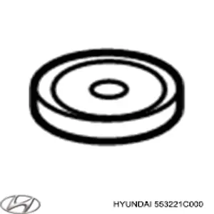 553221C000 Hyundai/Kia Arruela de bucha da haste de amortecedor traseiro