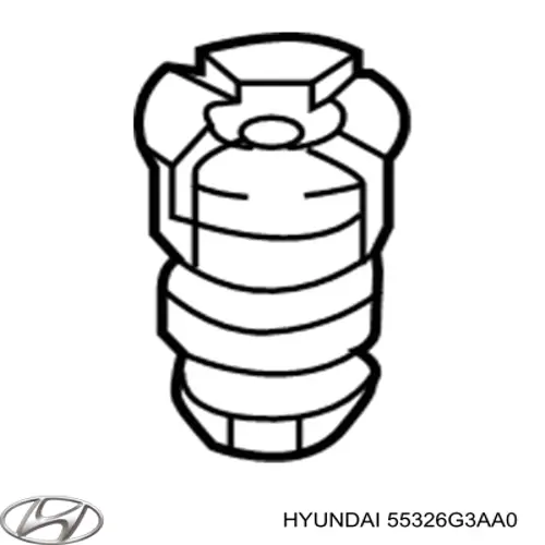 Pára-choque (grade de proteção) de amortecedor traseiro Hyundai/Kia 55326G3AA0 preço, a partir de 52,83 USD